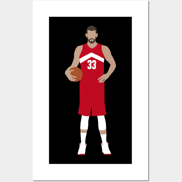 Marc Gasol Raptors Wall Art by xRatTrapTeesx